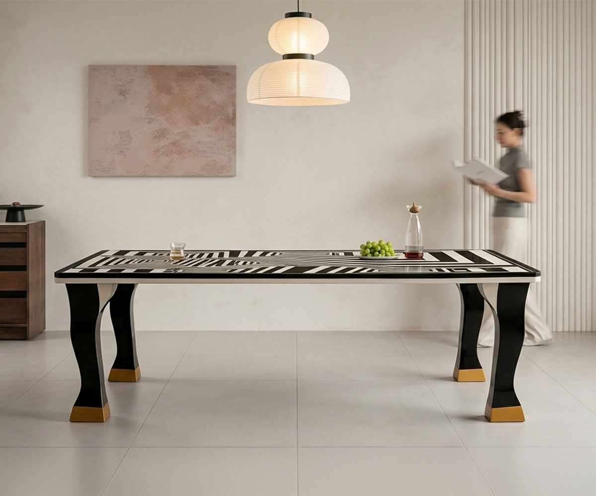 Zebra Dining Table