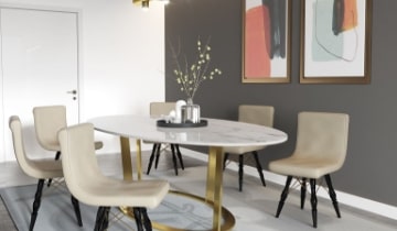 10 person oval dining table